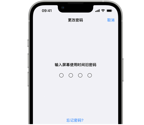 涡阳iPhone屏幕维修分享iPhone屏幕使用时间密码忘记了怎么办 