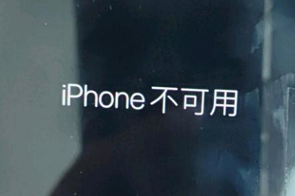 涡阳苹果服务网点分享锁屏界面显示“iPhone 不可用”如何解决 